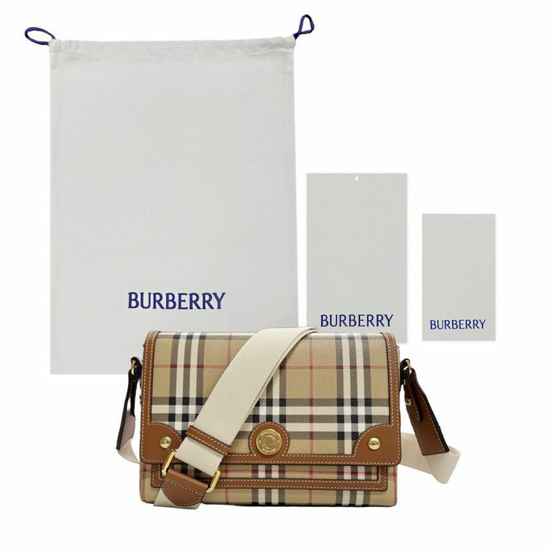 BURBERRY 女士格紋斜背包-14