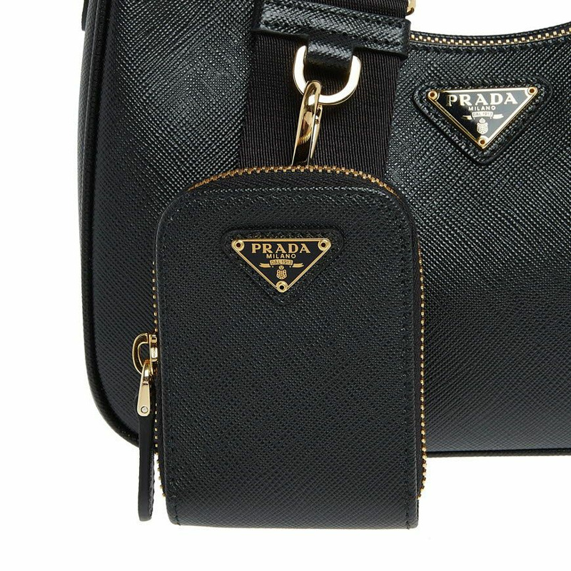 PRADA 女士復刻版皮革單肩包-8