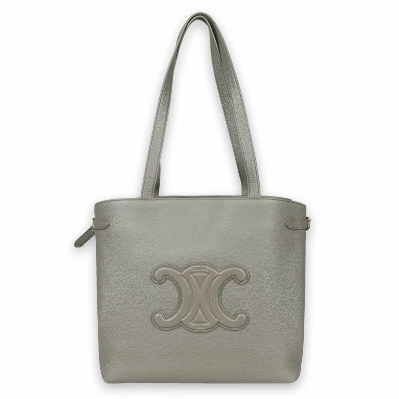 CELINE 中號絎縫 Triomphe Anais Cabas 手提包(鵝卵石色)116853ENY-0