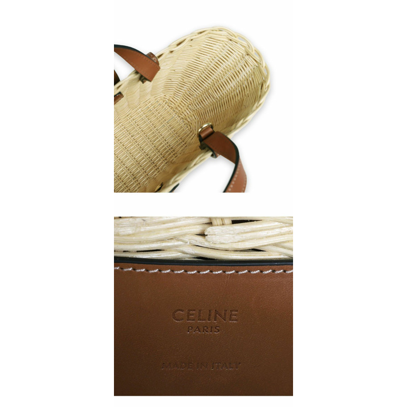 CELINE 女士錫杯手提包(天然色/棕色)116572FWE 02NT-4