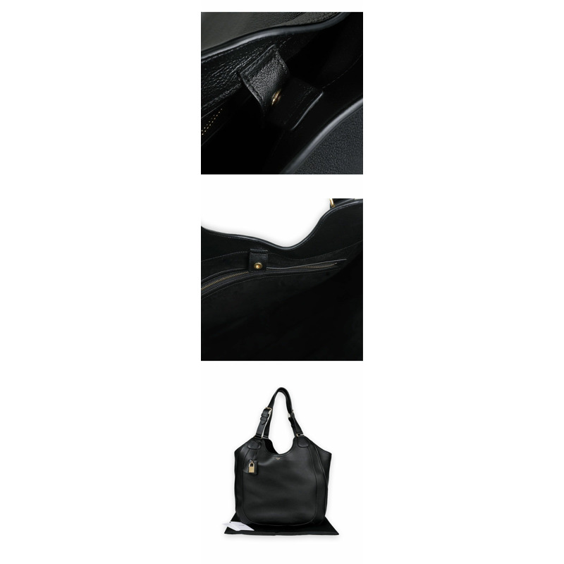 CELINE Meo 軟皮手提包(黑色)-4