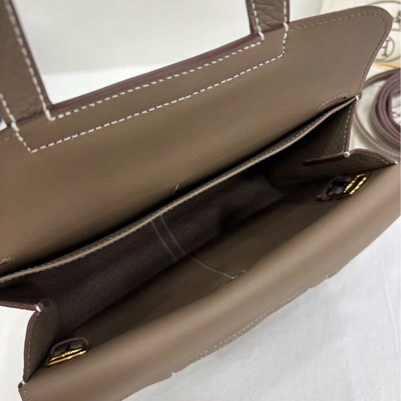 Hermes 愛馬仕 halzan25 大象灰 金扣 W刻 99近全新-8