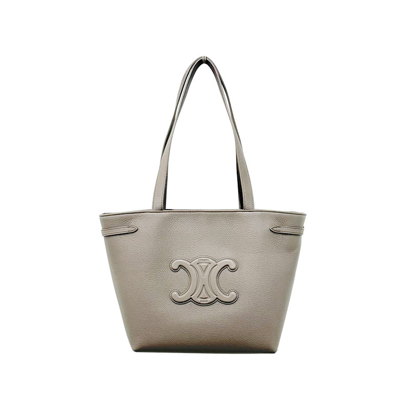 CELINE Triomphe Anais Cabas 單肩包 小號鵝卵石色 (118233ENY 10BL)-12