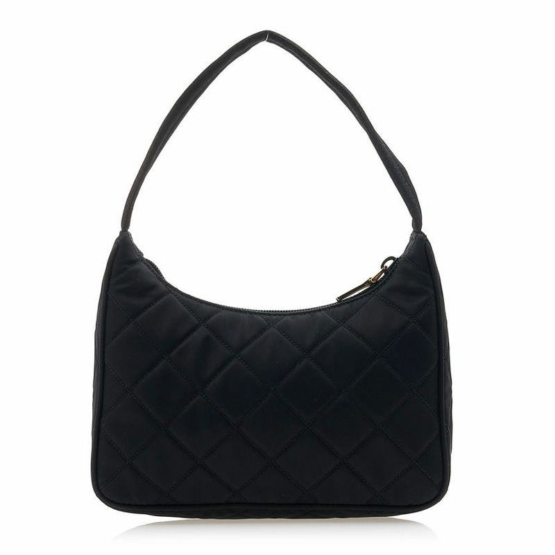 PRADA 絎縫三角形Logo單肩包 1NE051 2DYC F0002-2