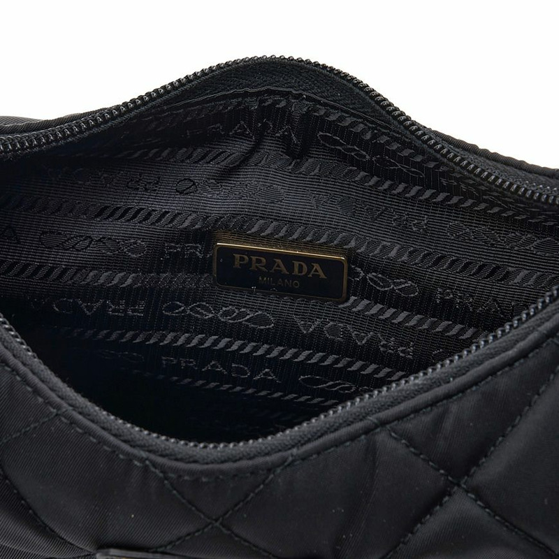 PRADA 絎縫三角形Logo單肩包 1NE051 2DYC F0002-8