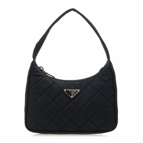 PRADA 絎縫三角形Logo單肩包 1NE051 2DYC F0002