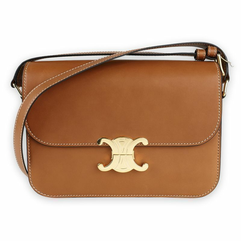 CELINE Triope經典單肩包(棕色)04LU-0
