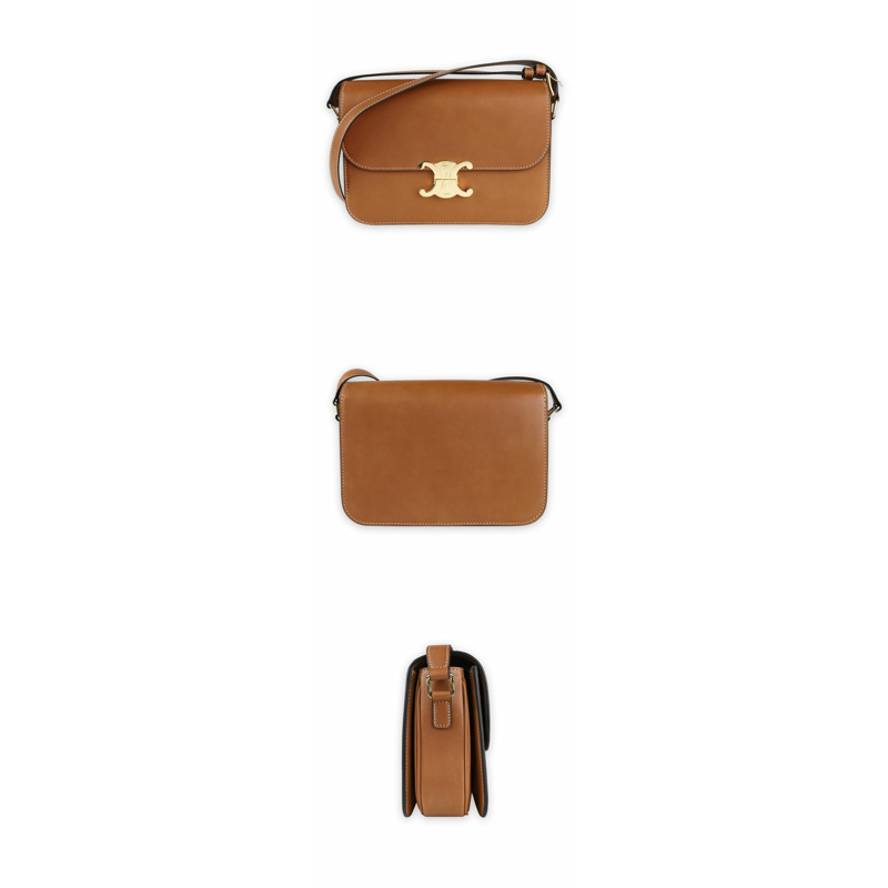 CELINE Triope經典單肩包(棕色)04LU-2