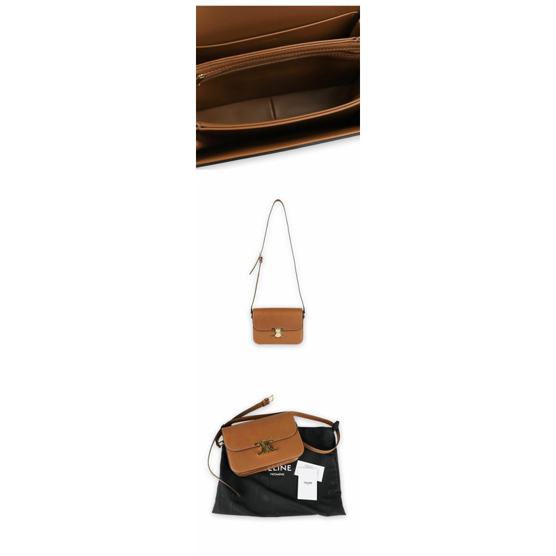 CELINE Triope經典單肩包(棕色)04LU-4