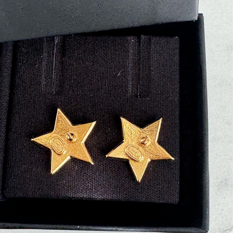 chanel滿版雙C內紫星星耳環  超特殊✨✨-3