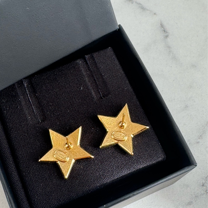 chanel滿版雙C內紫星星耳環  超特殊✨✨-5