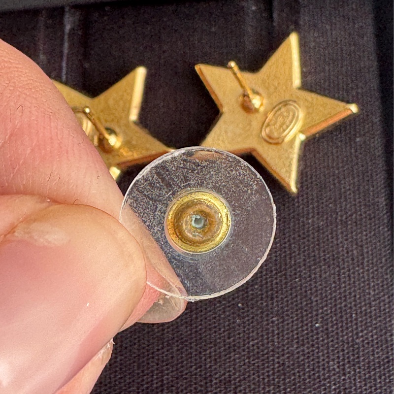 chanel滿版雙C內紫星星耳環  超特殊✨✨-8