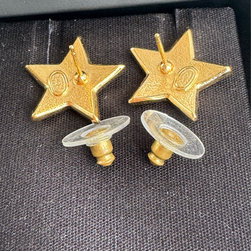 chanel滿版雙C內紫星星耳環  超特殊✨✨-10