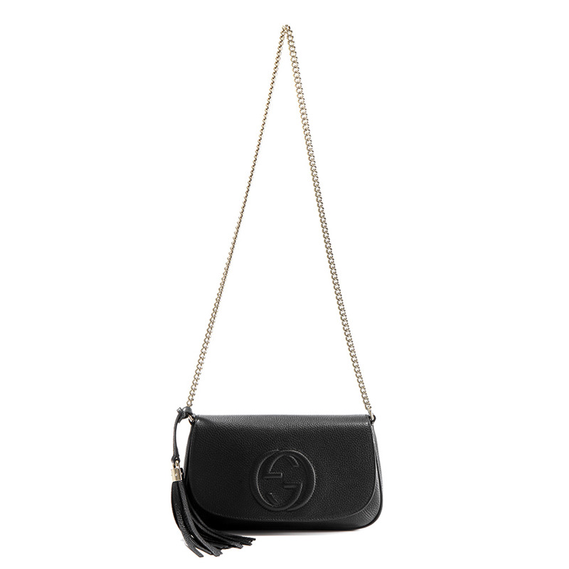 GUCCI 25SS 女士 Soho 流蘇單肩包 536224 A7M0G-8