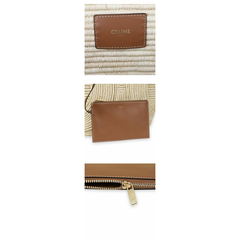 CELINE Triope Classic Panier 中型單肩包(棕色)116982FWB 04LU-4