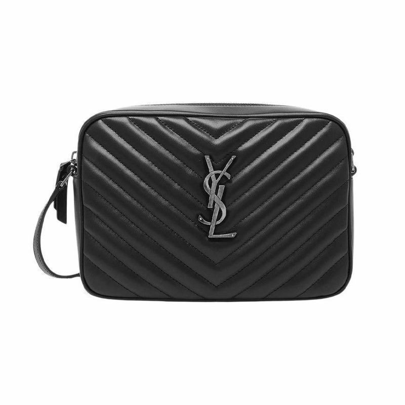 SAINT LAURENT 女士斜背相機包,銀色五金配件 761554 DV704 1000-3
