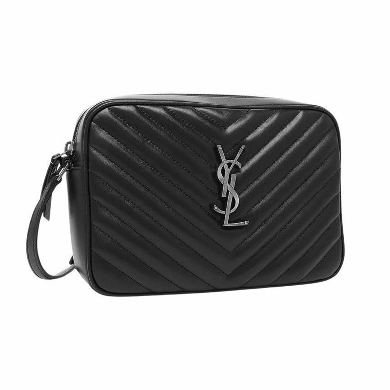 SAINT LAURENT 女士斜背相機包,銀色五金配件 761554 DV704 1000-4