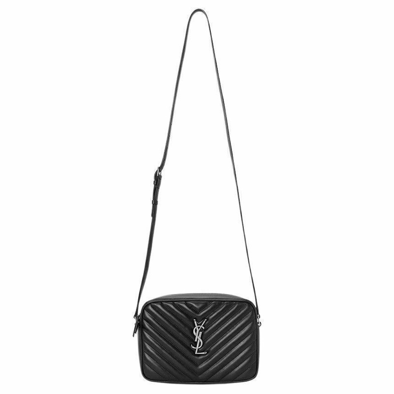 SAINT LAURENT 女士斜背相機包,銀色五金配件 761554 DV704 1000-10
