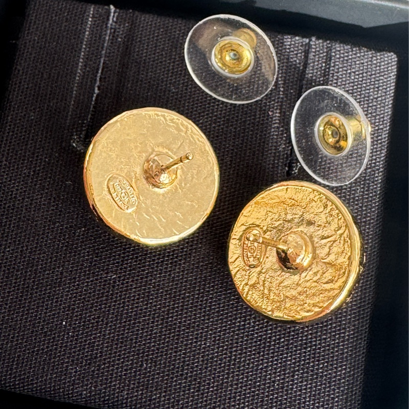 Chanel紫色圓形雙C耳環  超貴氣❤️-6