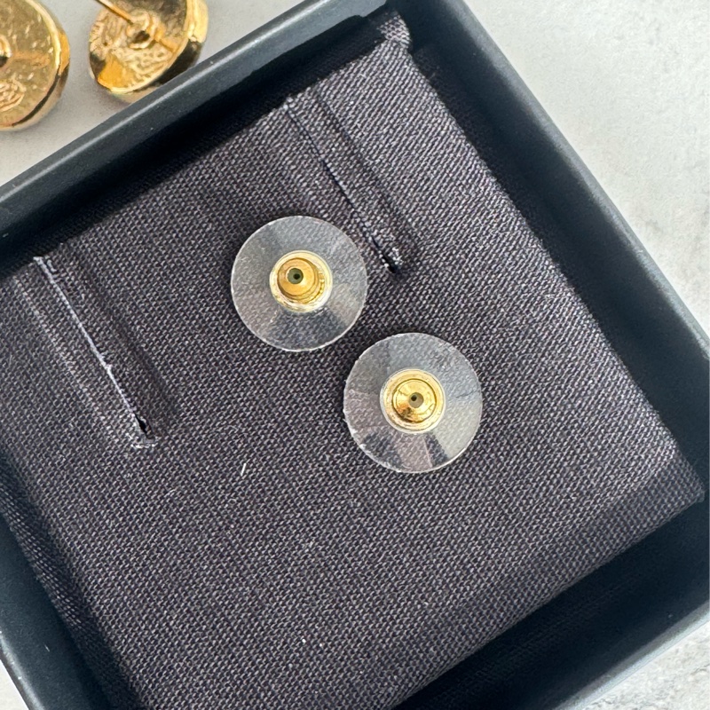 Chanel紫色圓形雙C耳環  超貴氣❤️-8