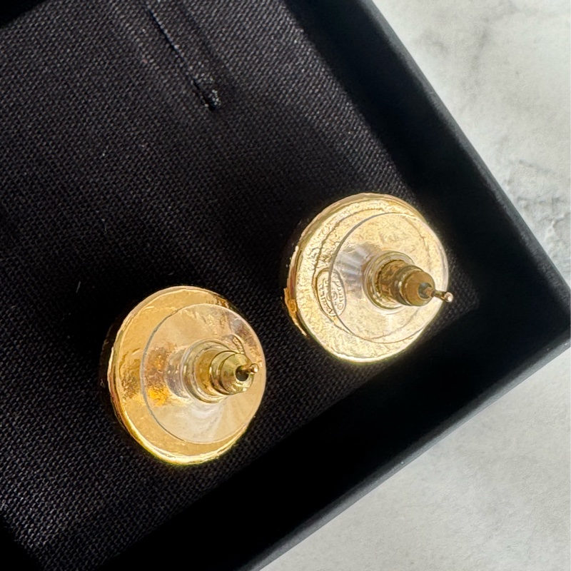 Chanel紫色圓形雙C耳環  超貴氣❤️-12