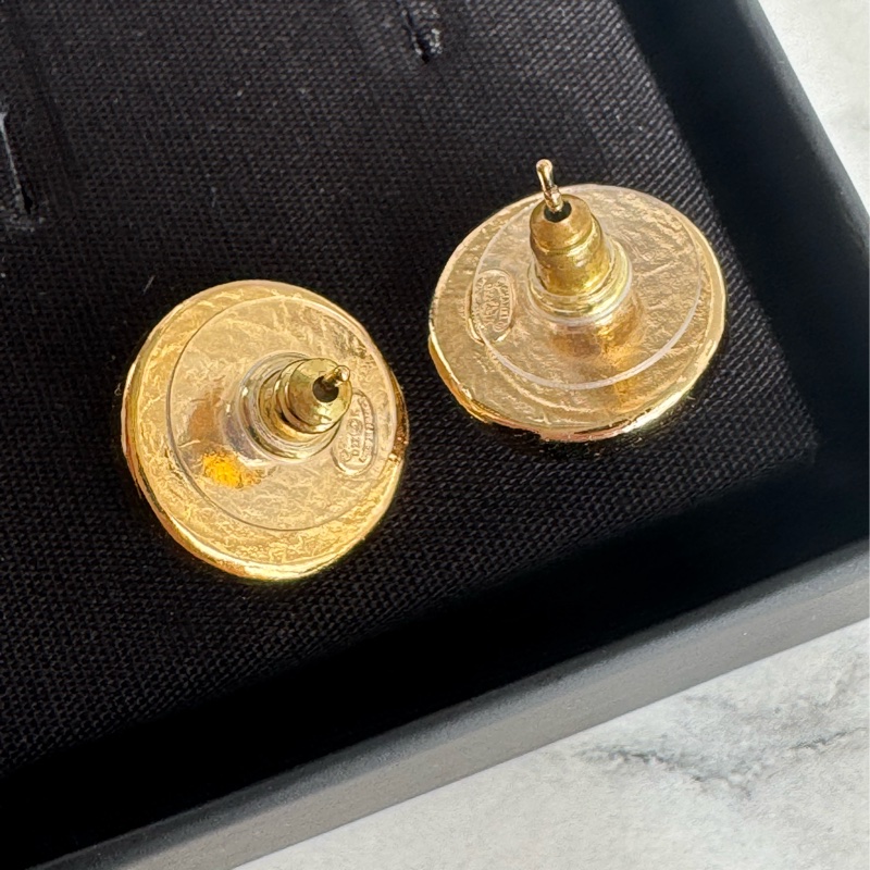 Chanel紫色圓形雙C耳環  超貴氣❤️-13