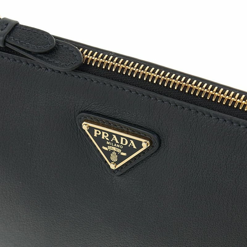 PRADA 三角形Logo軟質手提袋 SS25-5