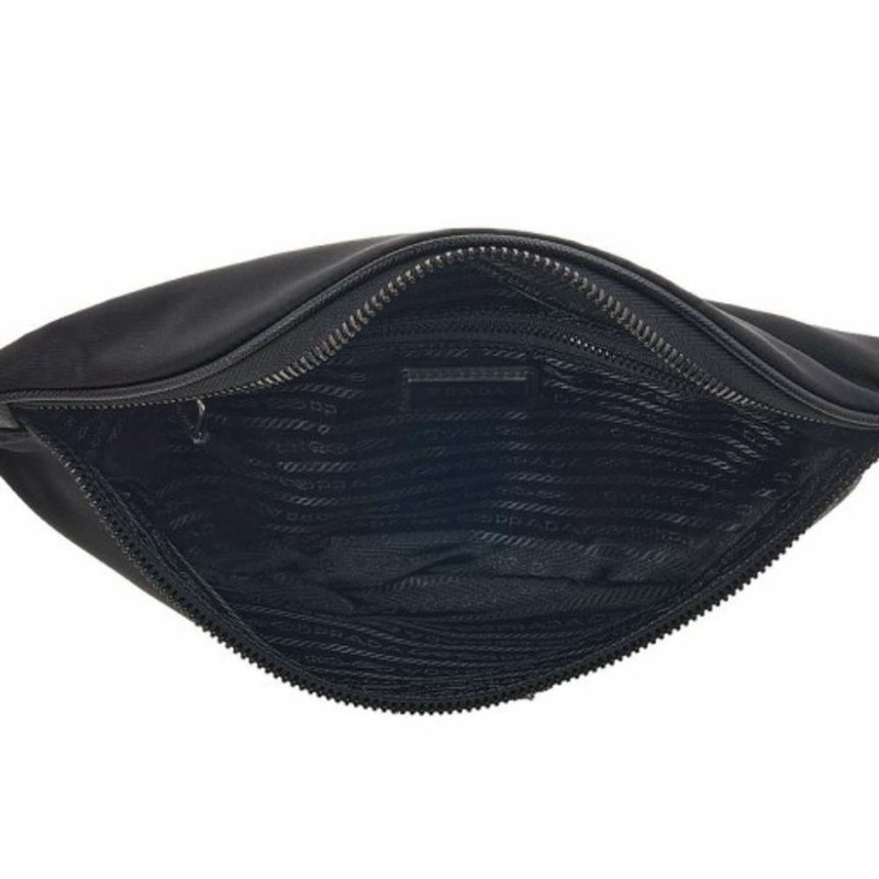 PRADA Saffiano尼龍腰包 黑色 印記:1BC238 2CYS F0002-4