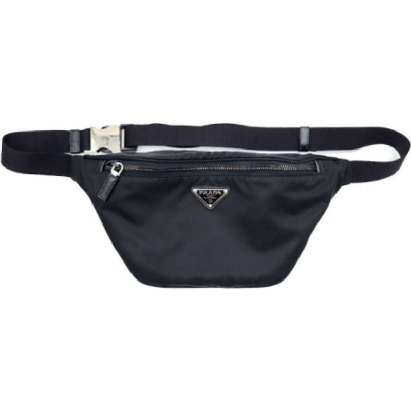 PRADA Saffiano尼龍腰包 黑色 印記:1BC238 2CYS F0002-7