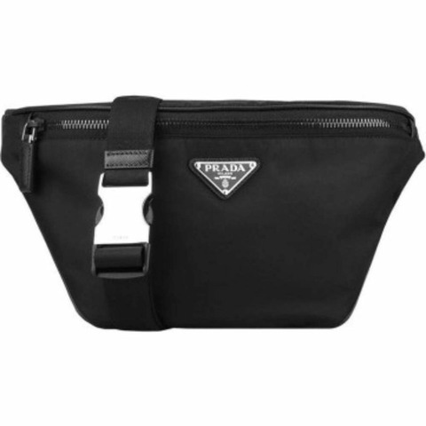 PRADA Saffiano尼龍腰包 黑色 印記：1BC238 2CYS F0002