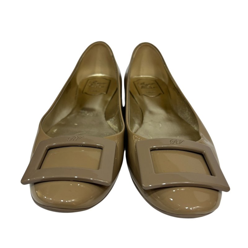 【美收精品】Roger Vivie米色矽膠平底鞋 4-552-2