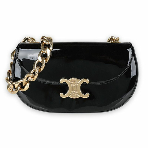 CELINE 范思哲 TALULAH 鏈條單肩包（黑色）118423GAH 38NO