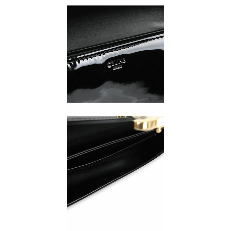 CELINE 范思哲 TALULAH 鏈條單肩包(黑色)118423GAH 38NO-4