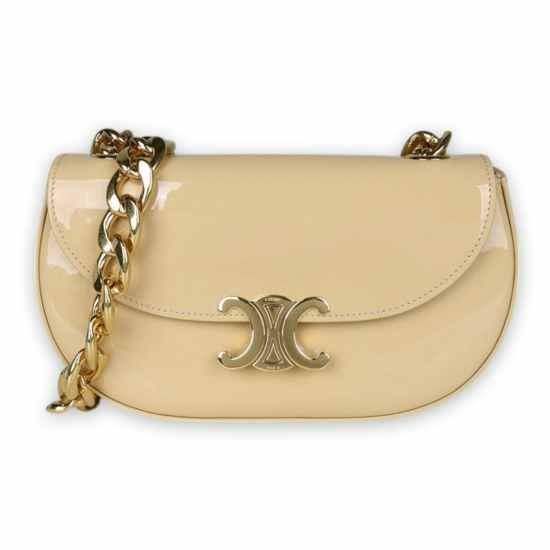 CELINE 范思哲 TALULAH 鏈條單肩包（燕麥米色）118423GAH 02EU-0