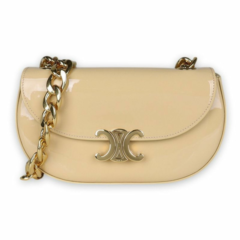 CELINE 范思哲 TALULAH 鏈條單肩包（燕麥米色）118423GAH 02EU