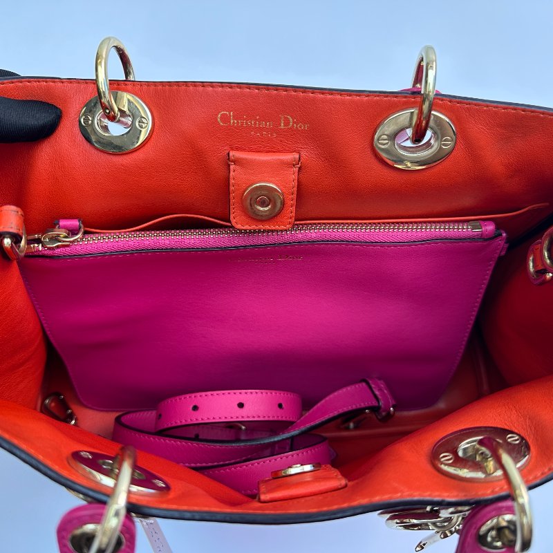 Christian Dior 大型小牛皮 Diorissimo 手提包-8