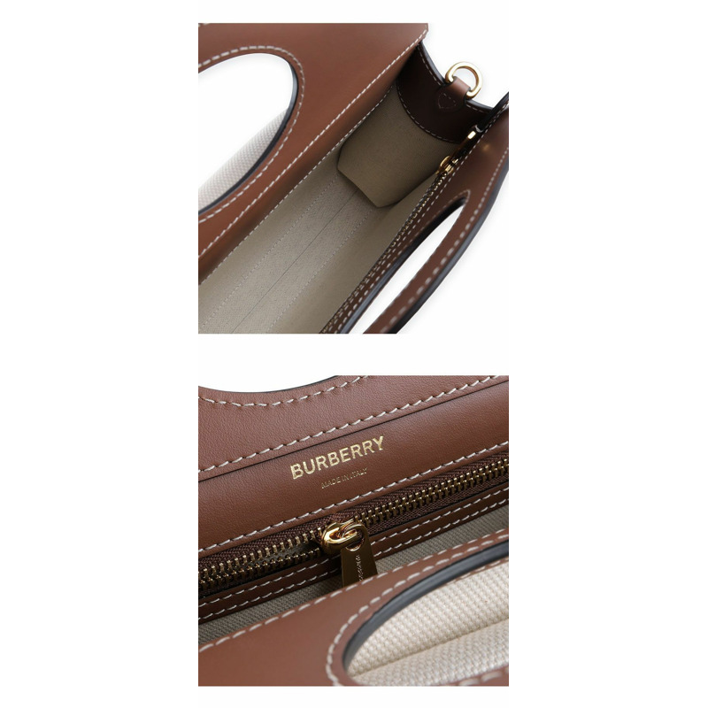 BURBERRY Pocket Logo Mini Tote Bag 8039361 A1395-4