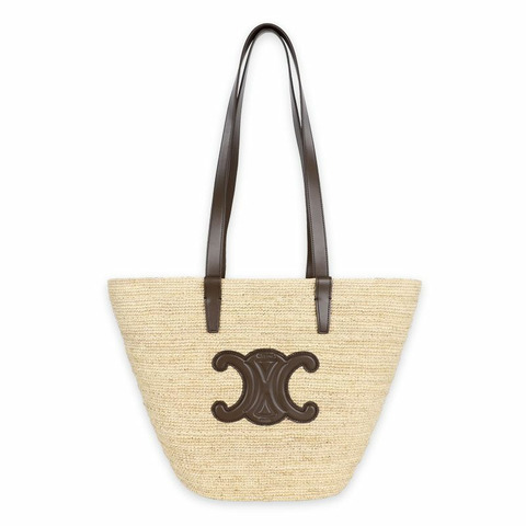 CELINE 中號 Suppl 經典款 Panier 拉菲草肩包