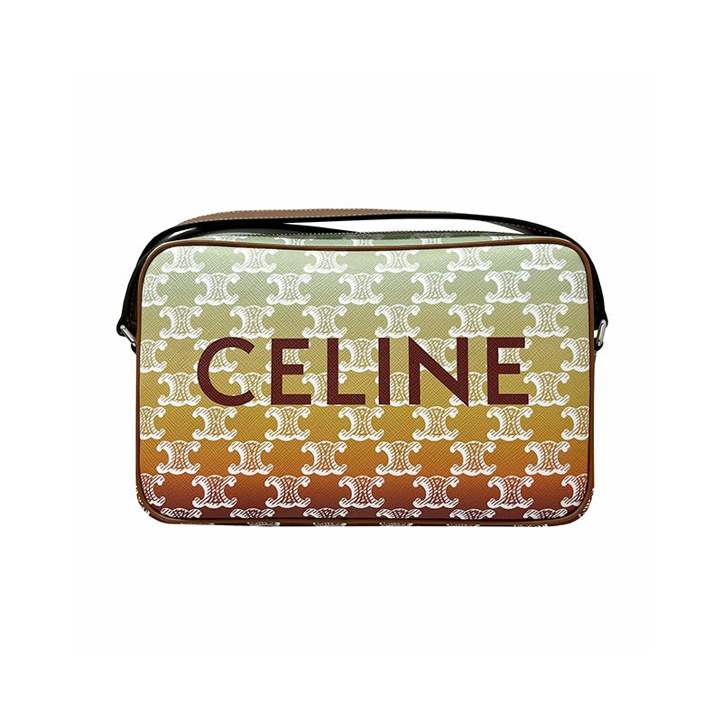 CELINE Sunset Triomphe 帆布斜背包（中）-0