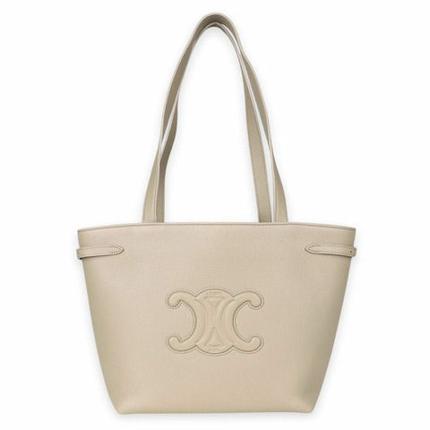 CELINE Quir Troignon 女士小號 Cabas 手提包（米色）118233ENY