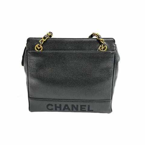 香奈兒鏈肩包手提包 SV 金屬 Fitti