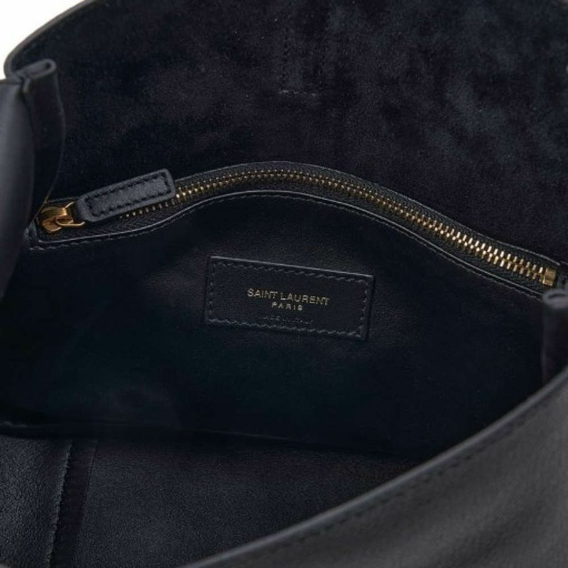 SAINT LAURENT Monogram 小號肩背包 黑色 713938 AAAUQ-3