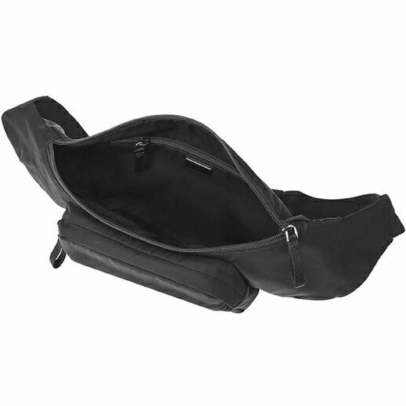 PRADA 尼龍三角標誌腰包 黑色 2VL005 2A6D-4