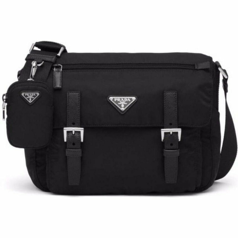 PRADA Re-Nylon黑色單肩斜背包 1BD953 RV44-1