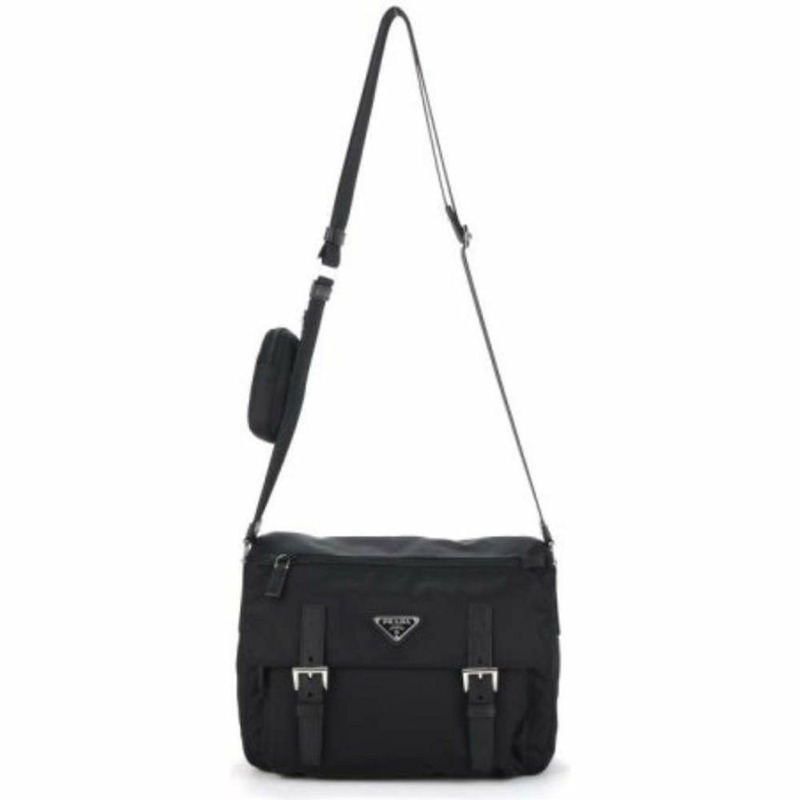 PRADA Re-Nylon黑色單肩斜背包 1BD953 RV44-2
