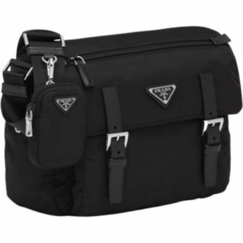 PRADA Re-Nylon黑色單肩斜背包 1BD953 RV44-3