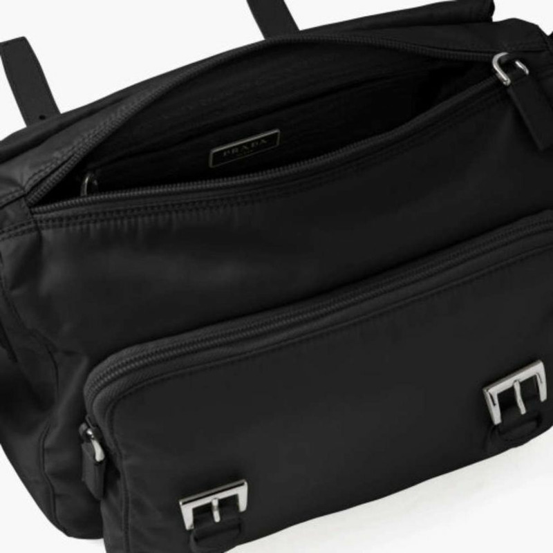 PRADA Re-Nylon黑色單肩斜背包 1BD953 RV44-5