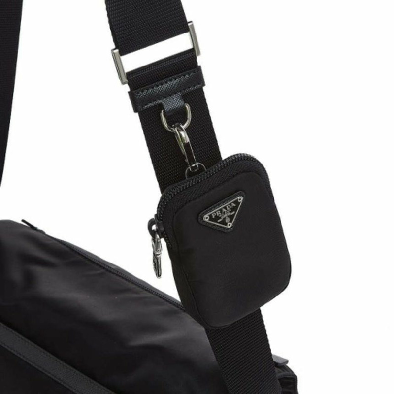 PRADA Re-Nylon黑色單肩斜背包 1BD953 RV44-7