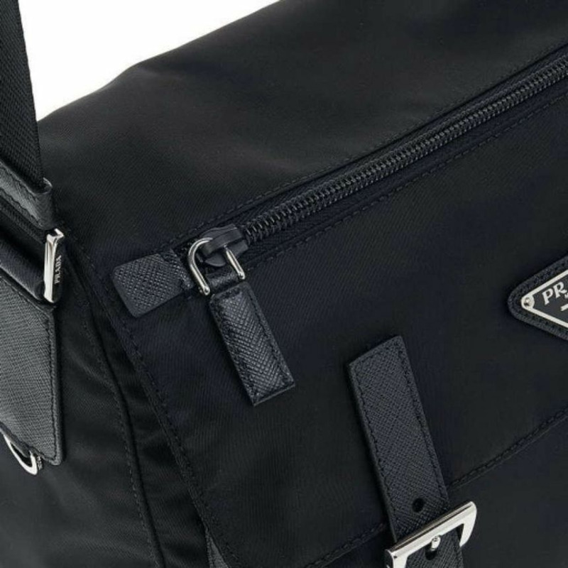 PRADA Re-Nylon黑色單肩斜背包 1BD953 RV44-10