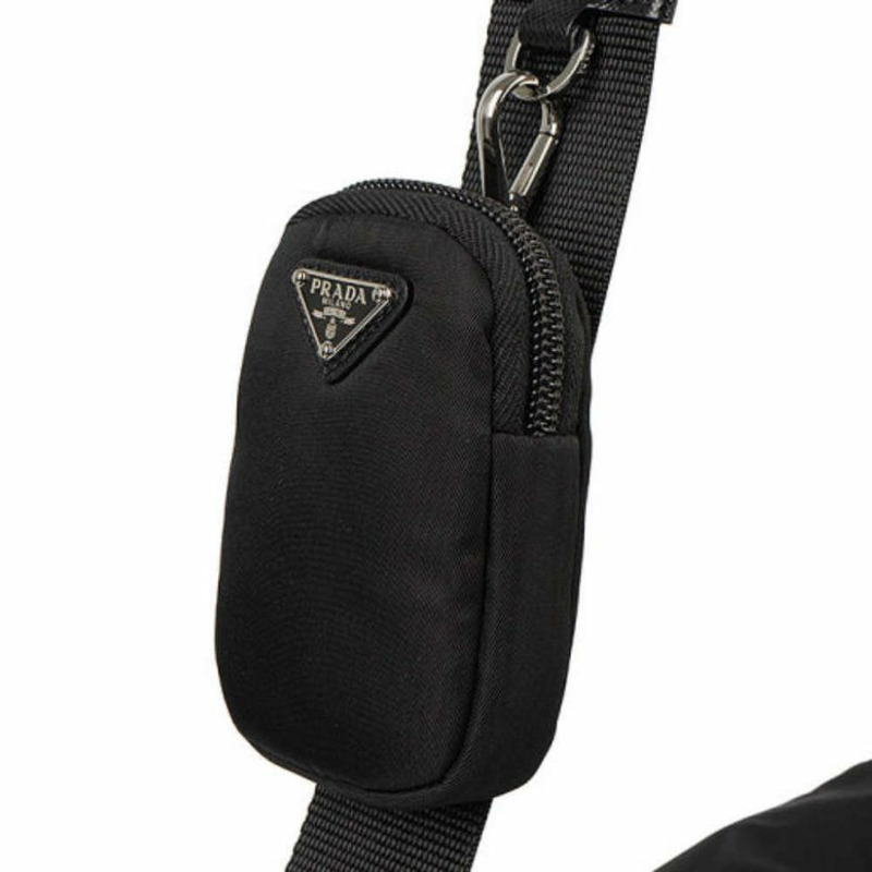 PRADA Re-Nylon黑色單肩斜背包 1BD953 RV44-14